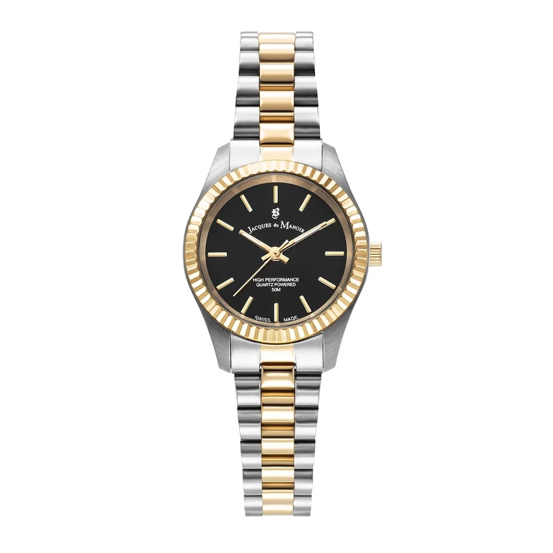 Jacques du Manoir Inspiration Prime Zwart Dameshorloge JWL04006