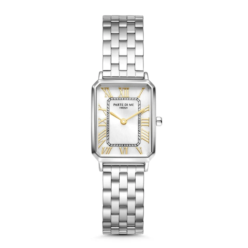 Parte di Me Orologio rectangular Dames Horloge Zilverkleurige PDM09019