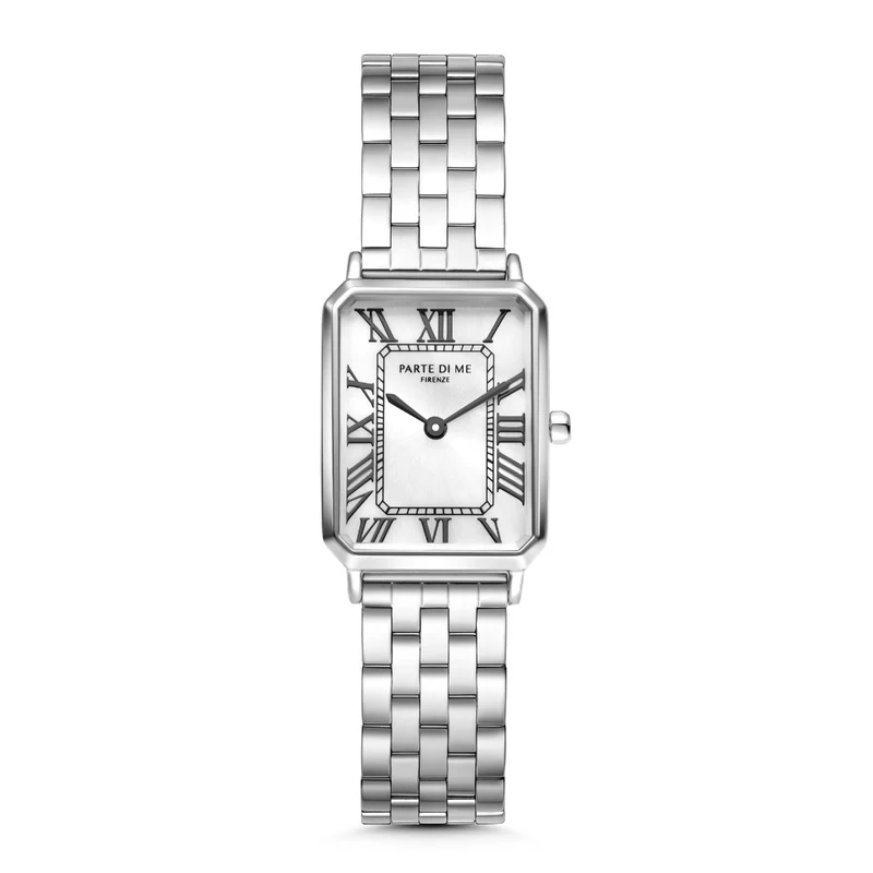 Parte di Me Orologio rectangular Dames Horloge Zilverkleurige PDM09024