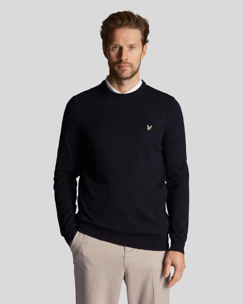 Green Eagle Cotton Blend Crew Neck Sweatshirt