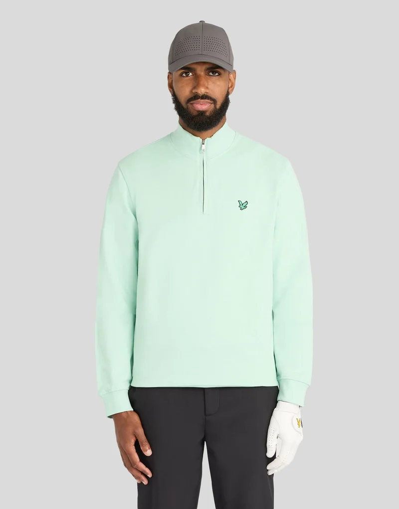 Green Eagle Cotton 1/4 Zip Midlayer