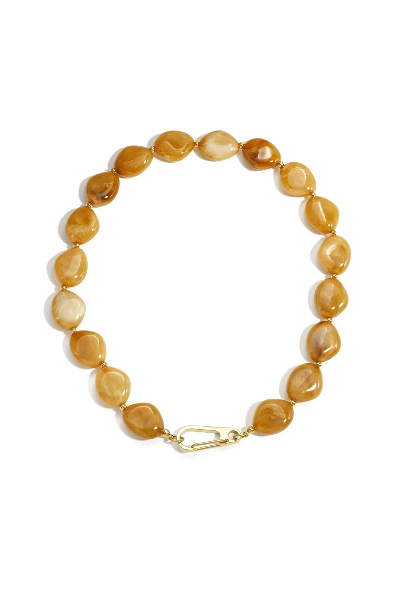 RVS Kralen Ketting met Frontsluiting – 3 Kleuren | 50cm