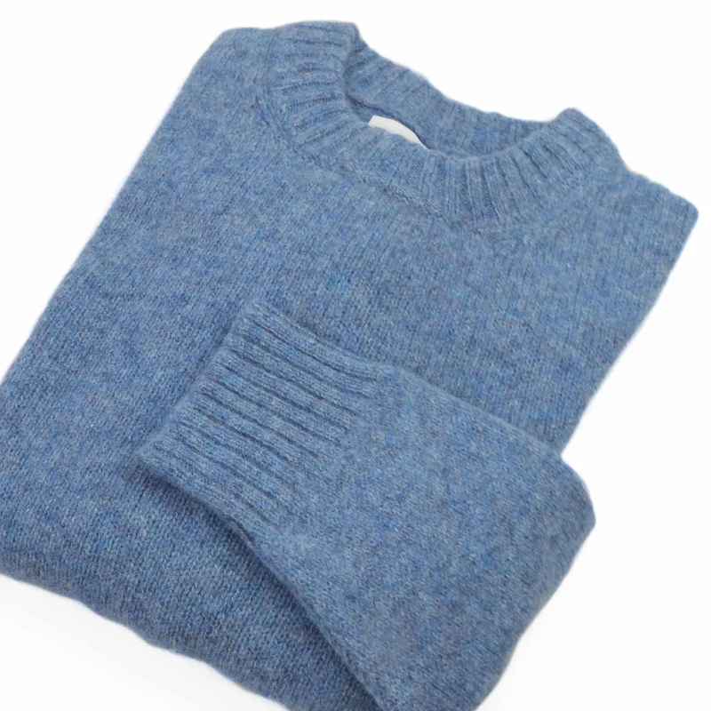 Eribé Brora Herren Pullover Delphinium | Shetlandwolle
