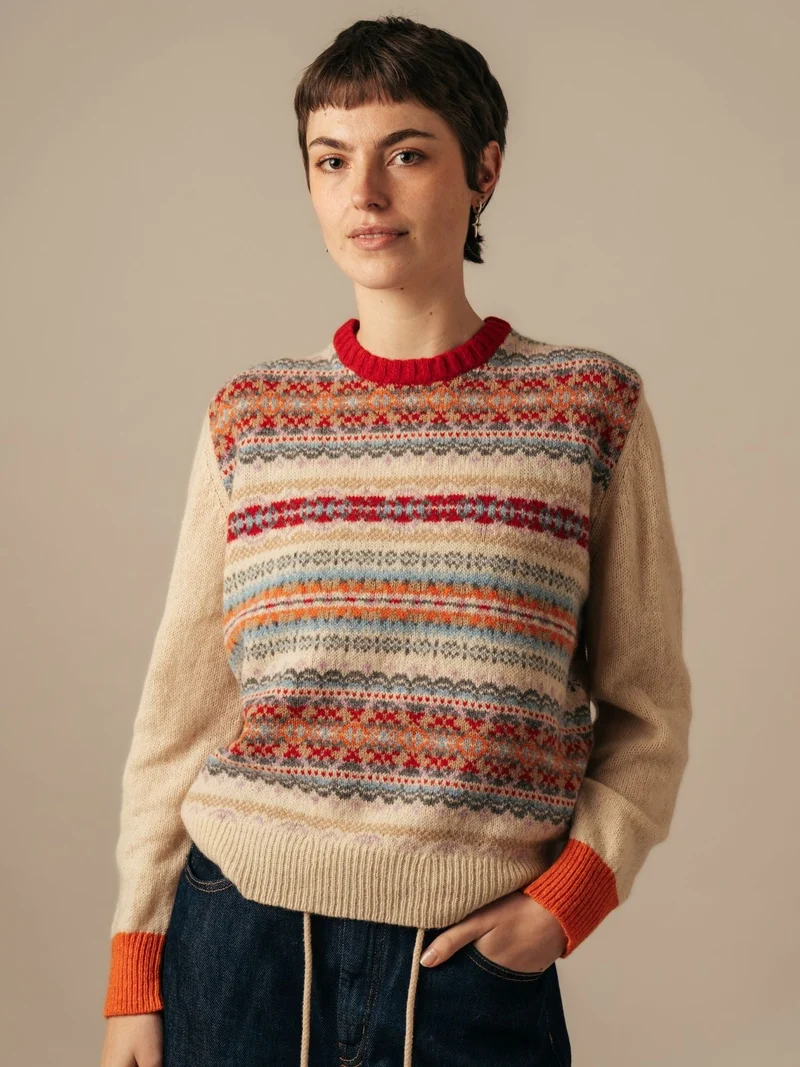 Eribé Westray Block Pullover Mallaig | 100% Shetlandwolle | Made in Scotland