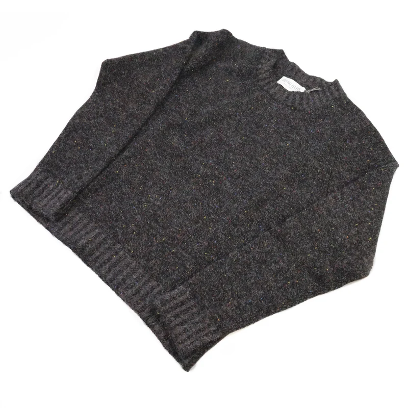 Eribé Bruar Pullover Gravel | 100% Shetlandwolle | Made in Scotland