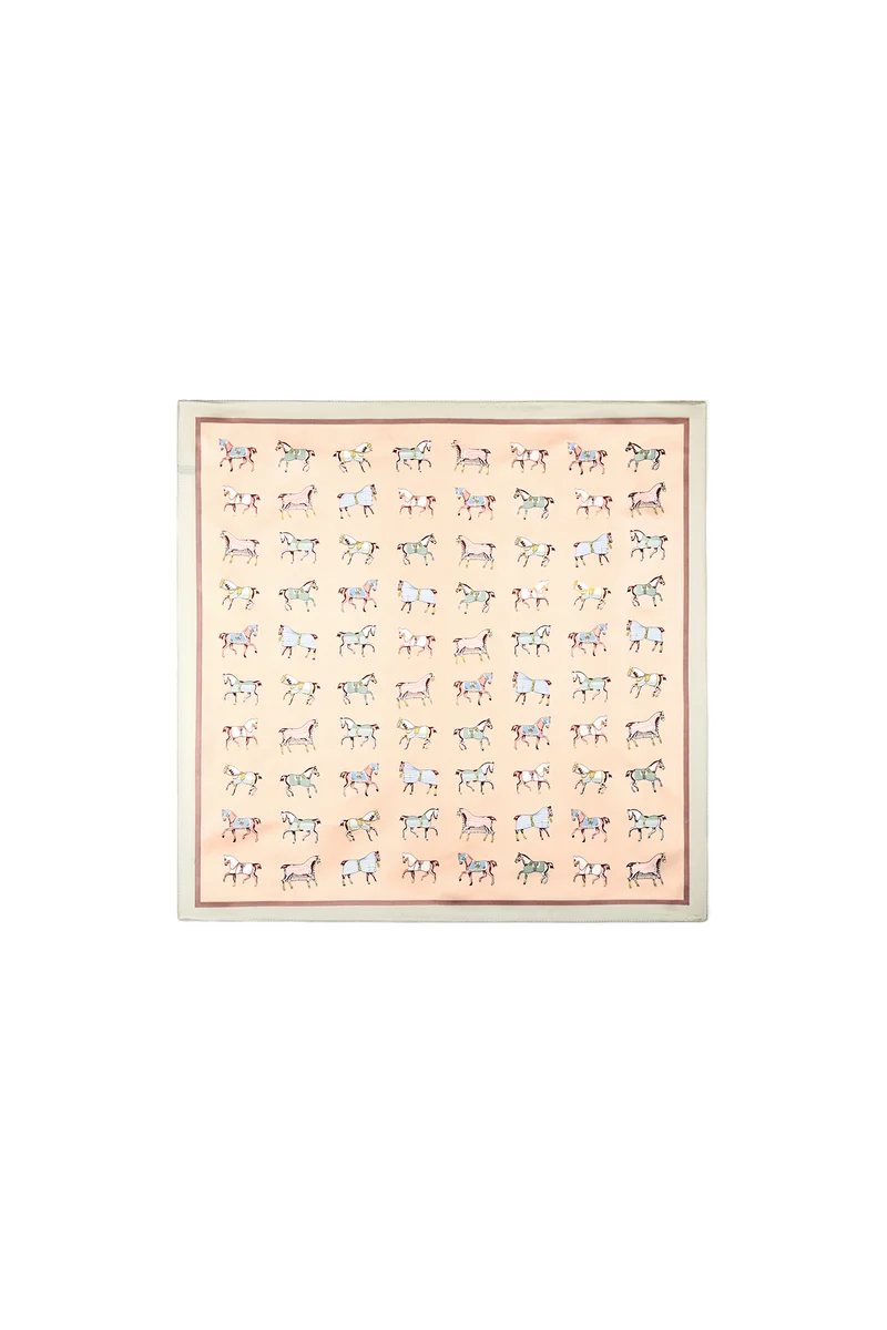 Lichte Dames Sjaal met Dierenprint – Geel & Roze