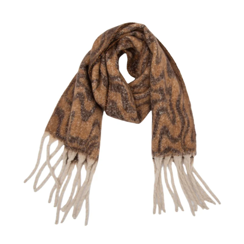 Faux Mohair Water Ripple Sjaal - Dames Cozy Blanket Line Sjaal Leverancier