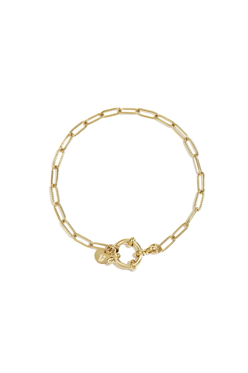 Gouden Armband Ovale Schakels met Frontsluiting – DIY Bedels | Lilli June