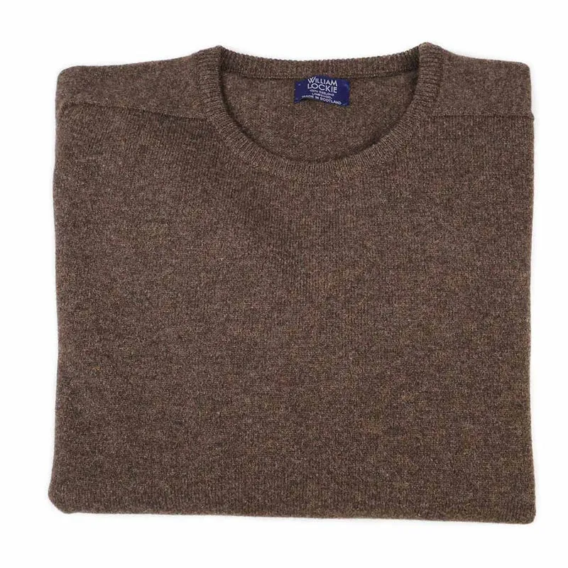 William Lockie Herren Pullover 100% Geelong Lammwolle Leven Cacoa