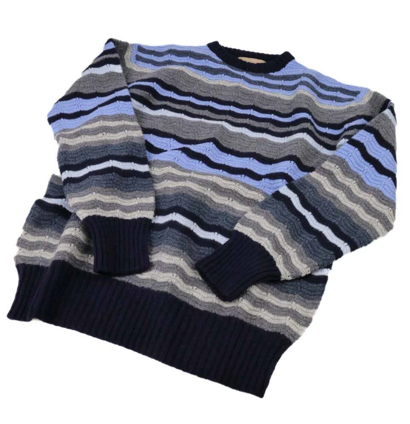 Kinalba Kaschmir Pullover Unisex | Zickzack Muster | Made in Scotland