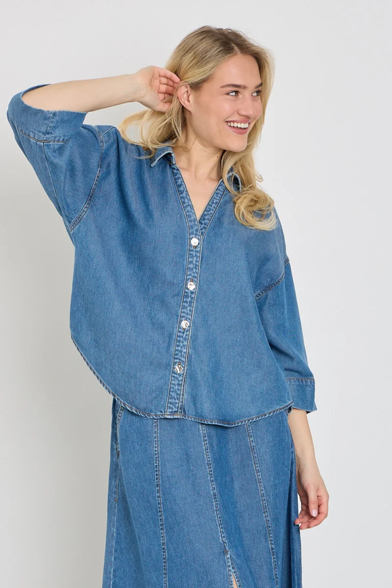 Blouse Fqmilo Medium Blue Denim 207843