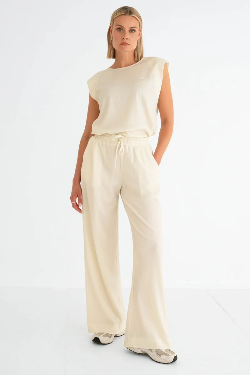 Broek Somon Offwhite