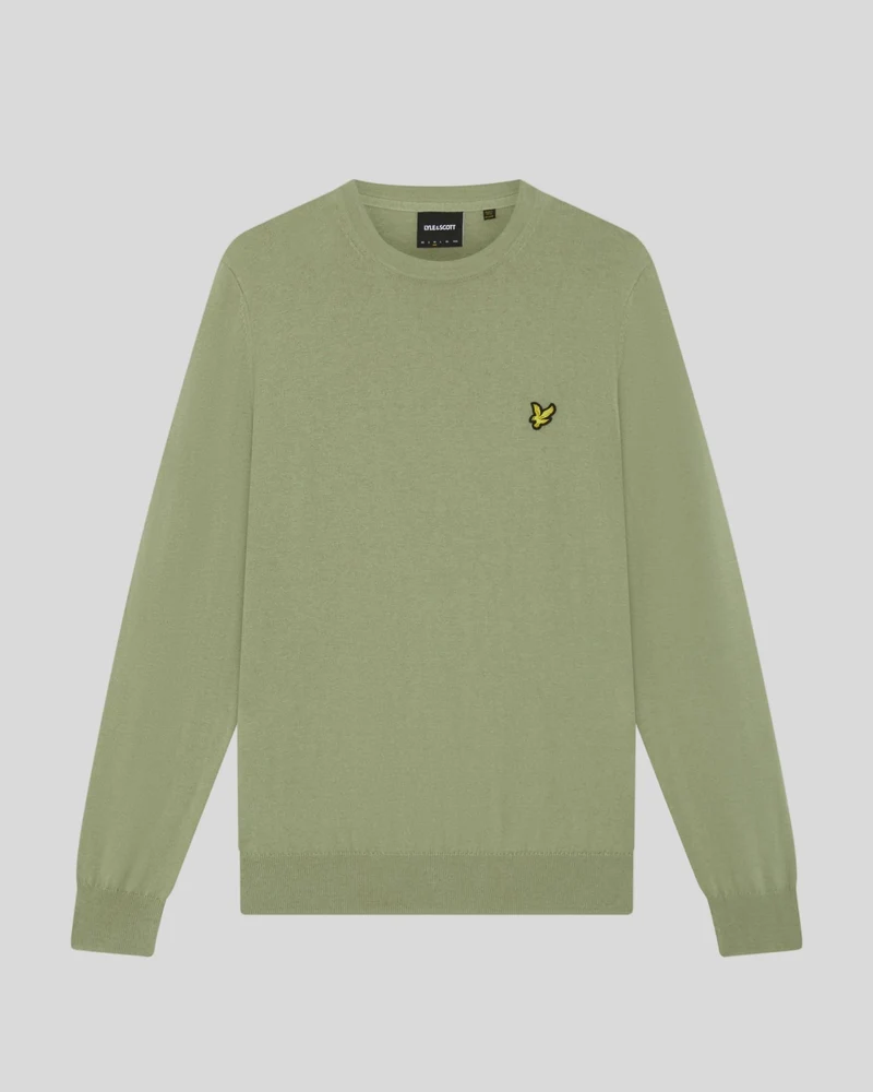 Cotton Merino Crew Neck Jumper
