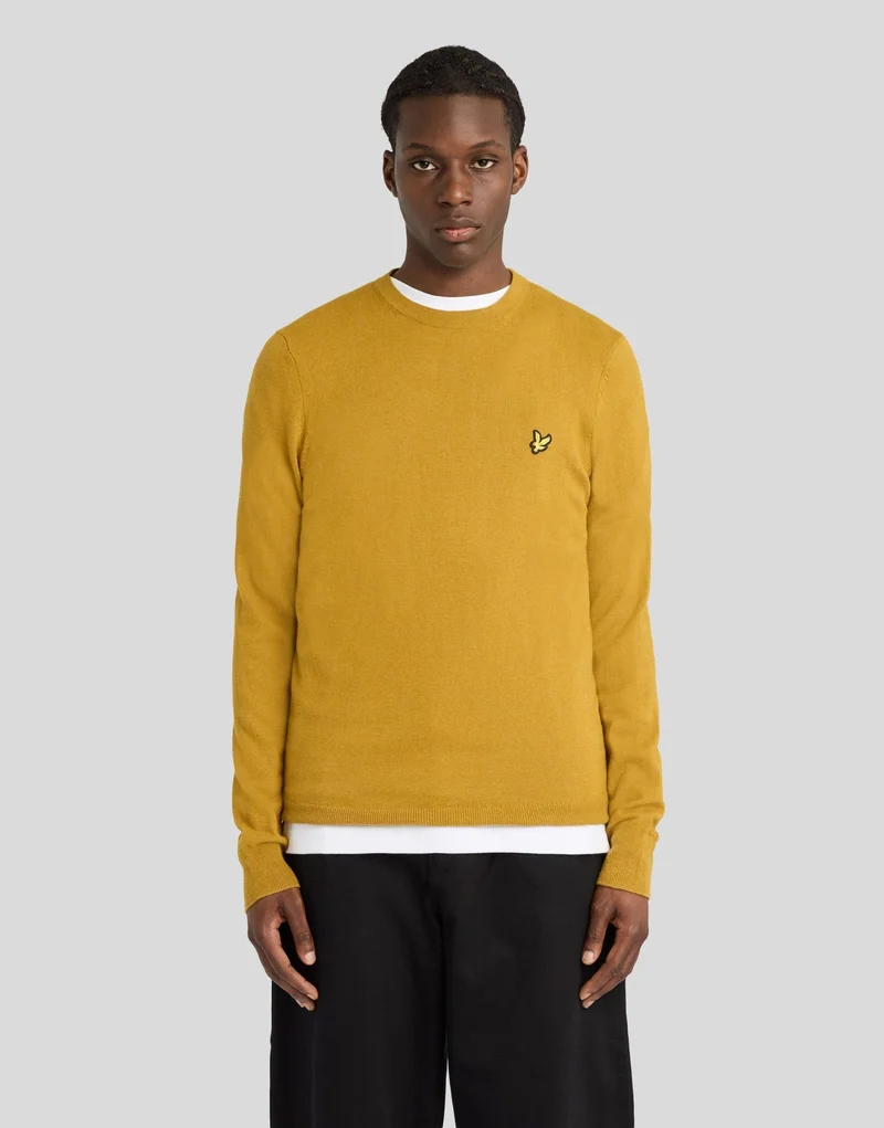 Cotton Merino Crew Neck Jumper