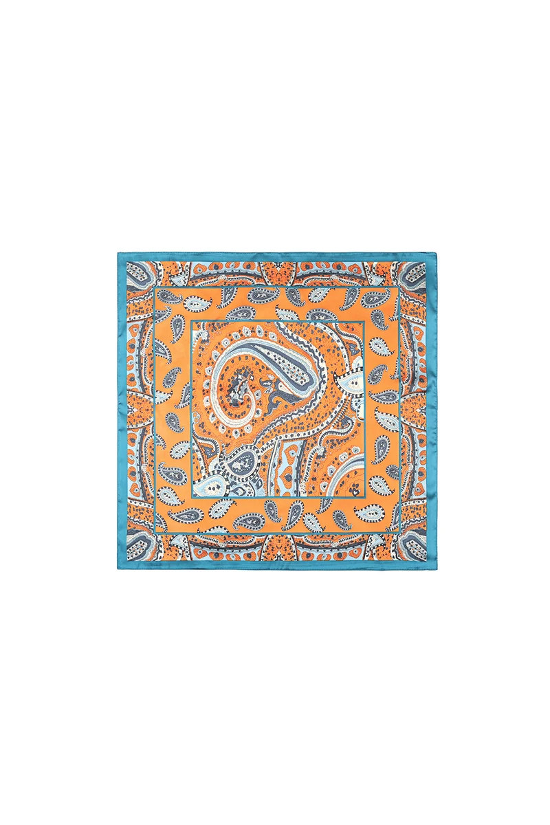 Zomersjaal met Paisley Patroon - Klassieke Polyester Sjaal 70x70cm