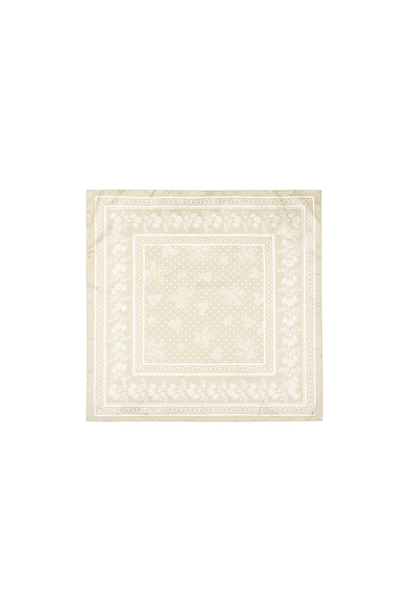 Zomersjaal met Polka Dots - Luchtige Polyester Sjaal 70x70cm