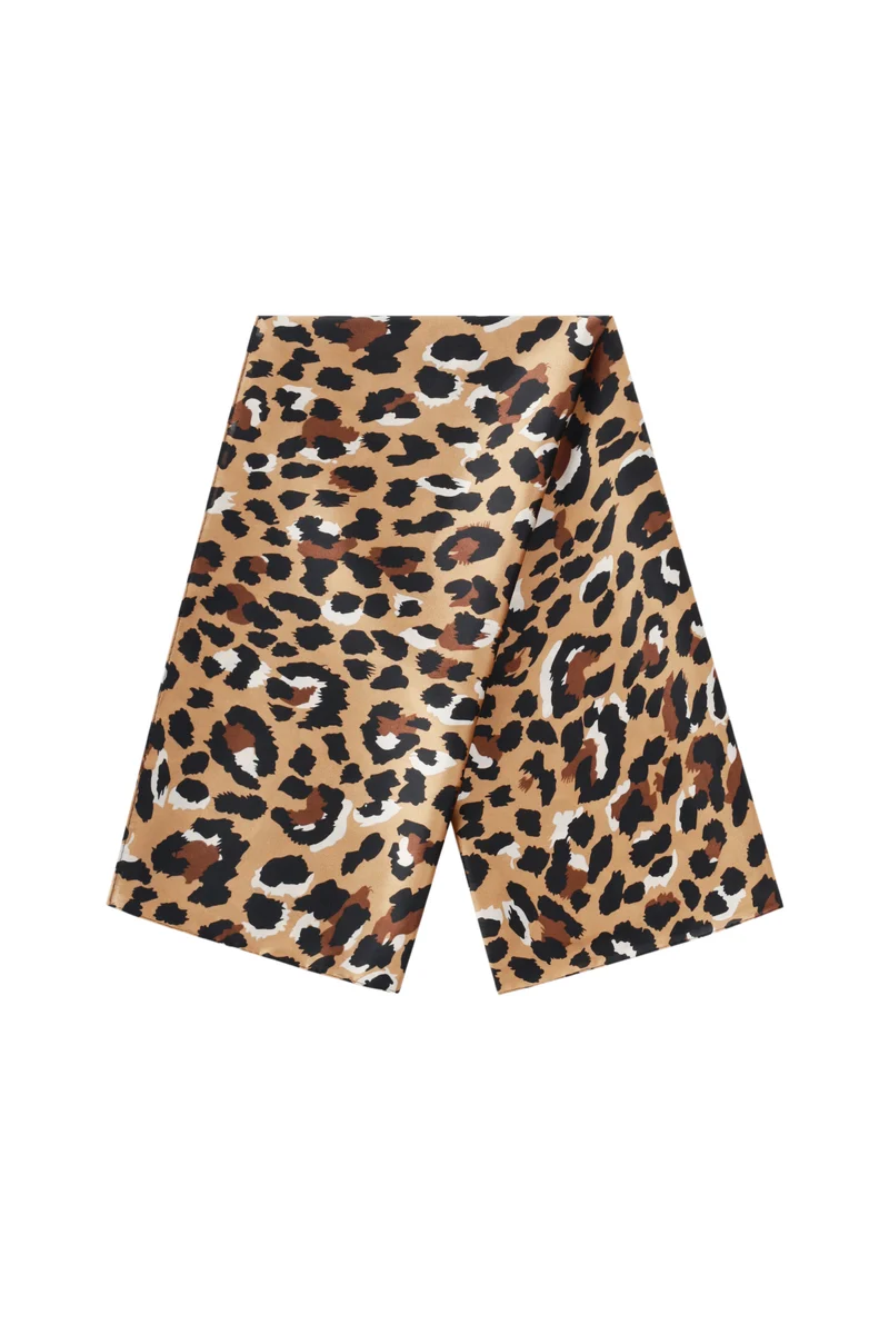 Zomersjaal Dames 70x70cm Leopard Print - diverse kleuren