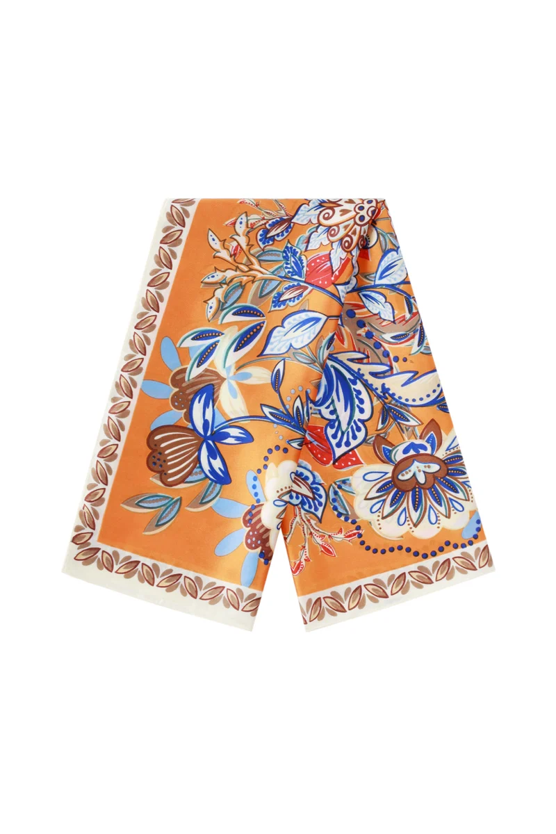Zomersjaal Dames 70x70cm Bloemenprint - Verkrijgbaar in Diverse Kleuren