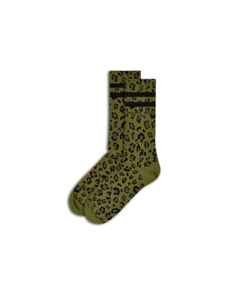 Socks Antoine in Cotton, Military
