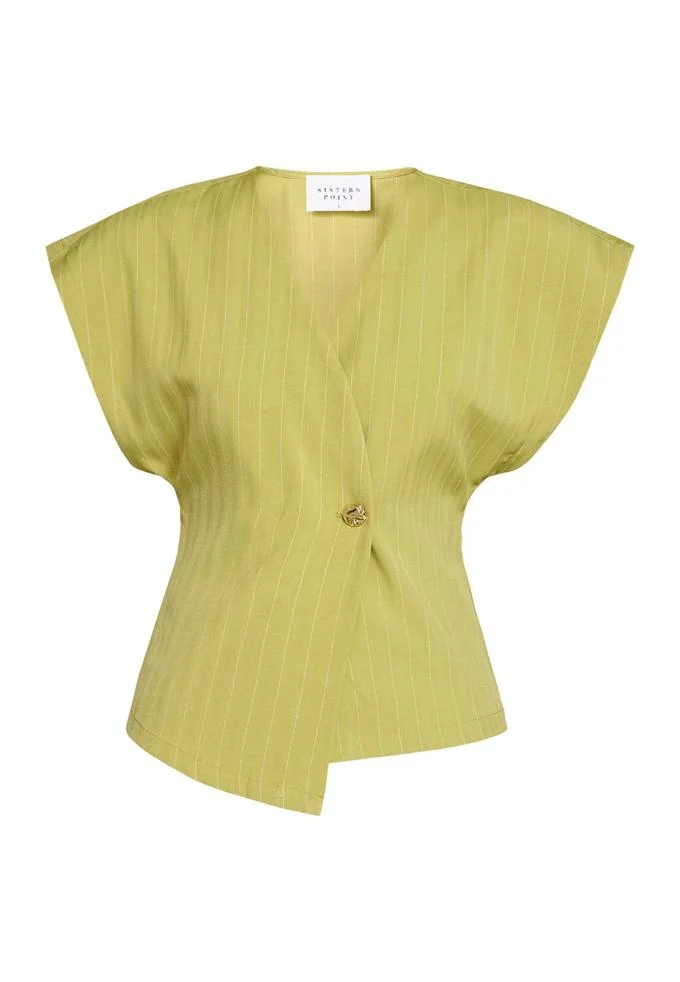 Gilet evela-ve2 lime/pinstripe