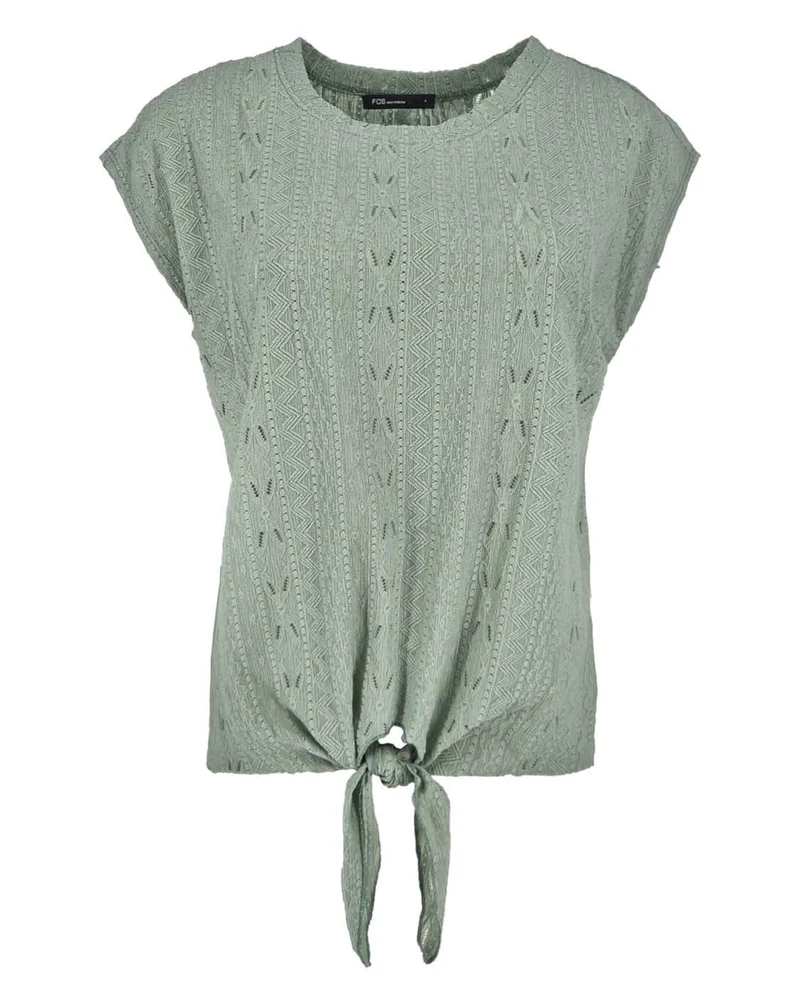 Top ada broderie viscose bleu