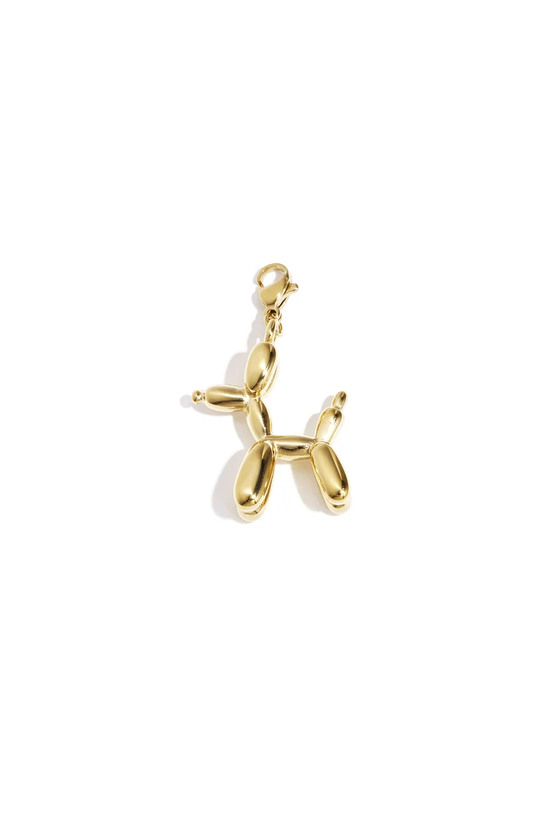 RVS balon hond Charm Bedel - Lilli June