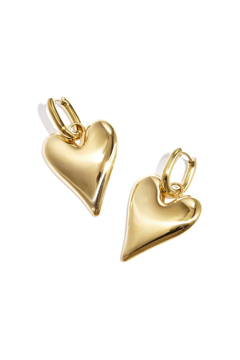 Hart Oorbellen RVS - Simple Series | Club Spice