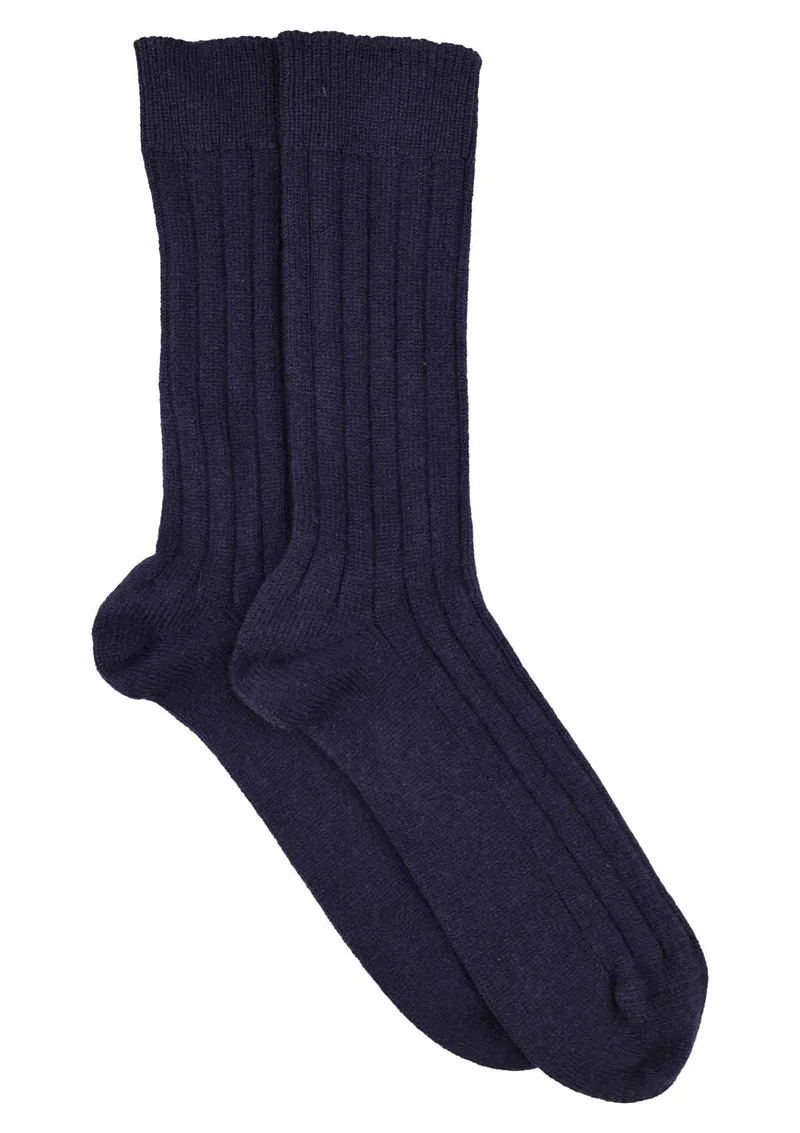 Kuuhi Herren Kaschmir Socken Marine