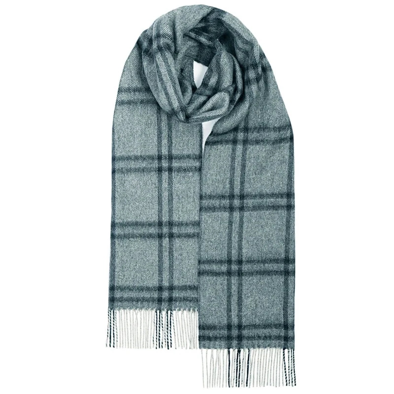 Lochcarron Tartan Lammwolle Grau Plaid