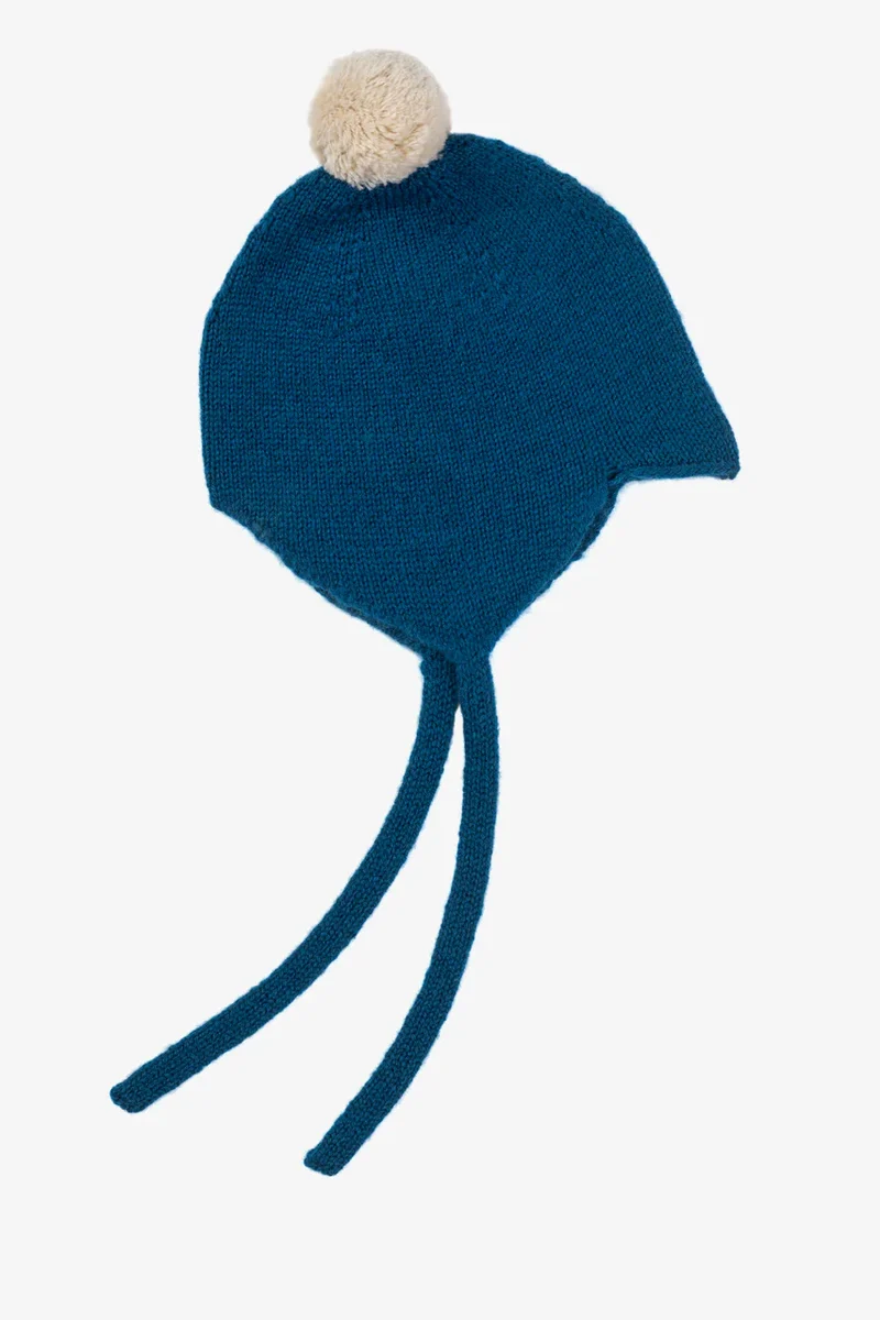 Rosie Sugden Kaschmir Babymütze | Baby Blau | Made in Scotland