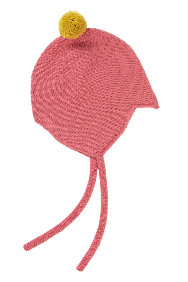 Rosie Sugden Kaschmir Babymütze Rosa | Made in Scotland