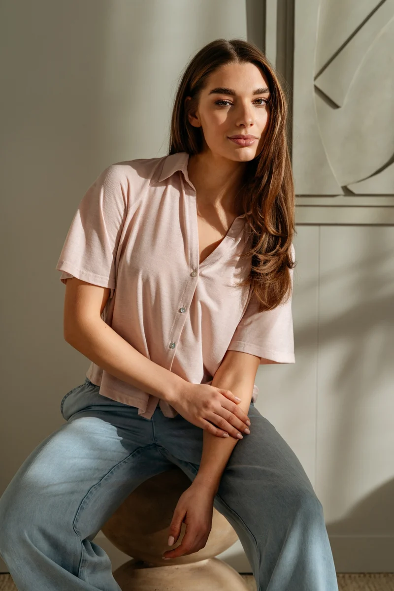 Blouse Vanity Pale Pink BL429