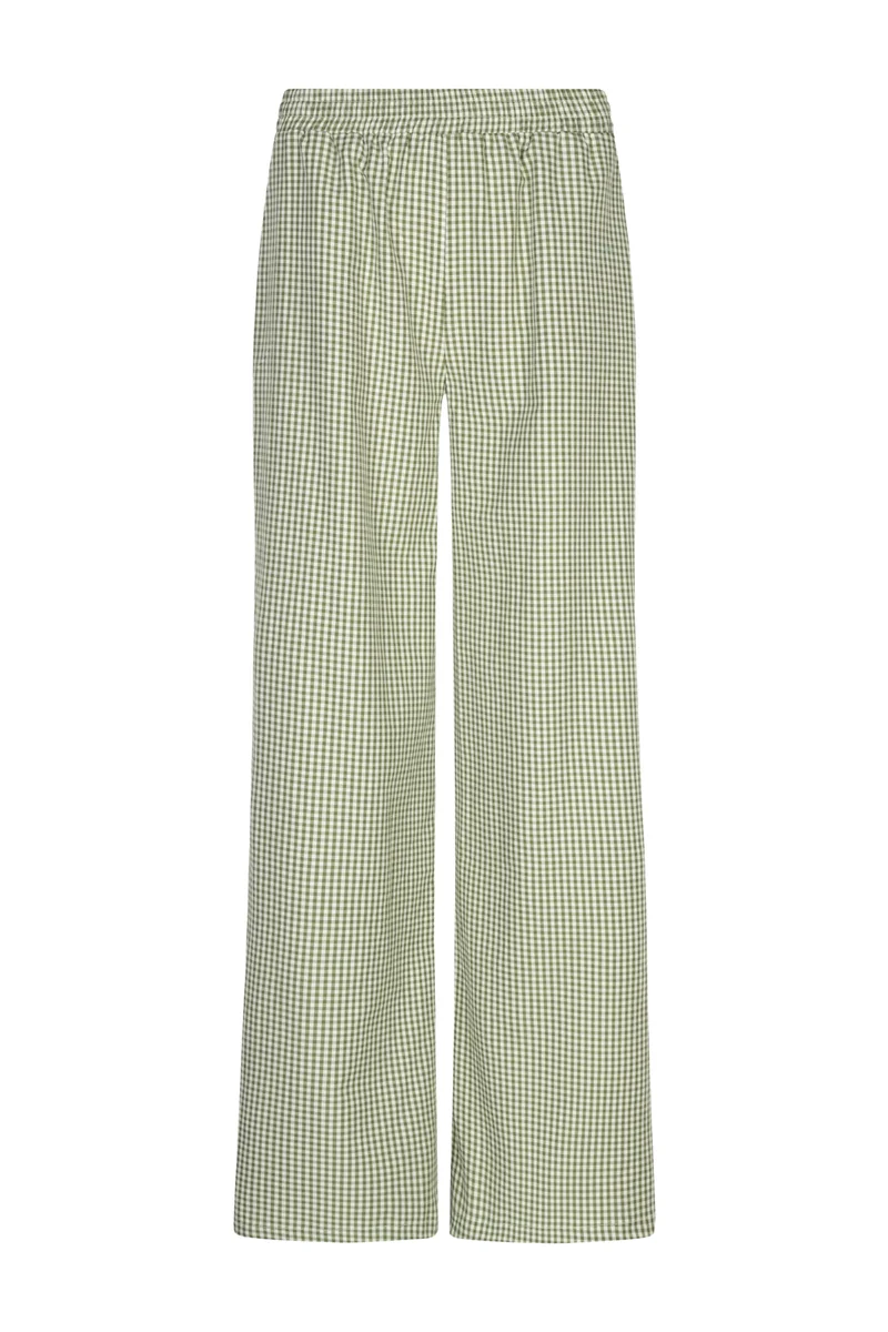 Broek Celeste Green Check Tall