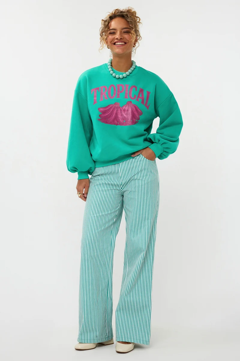 Broek Djamilla Sea Green