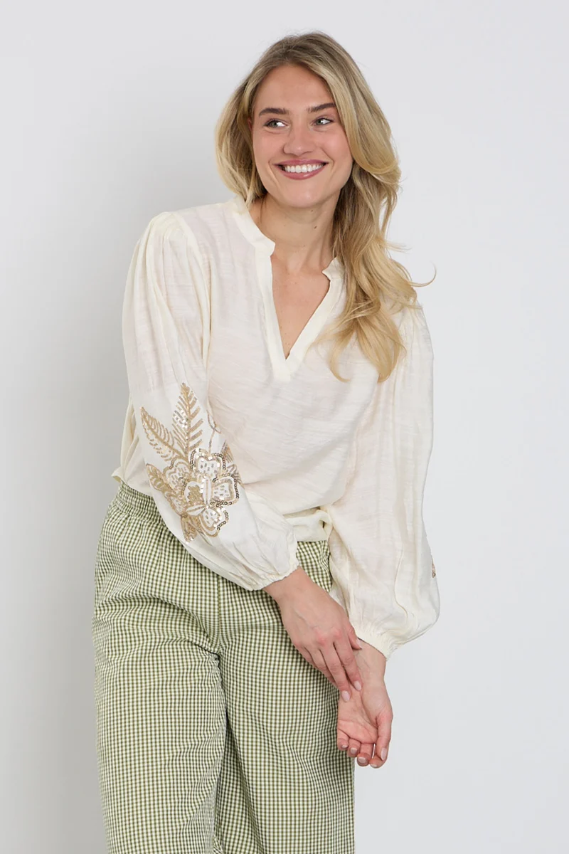 Blouse Rose Ecru