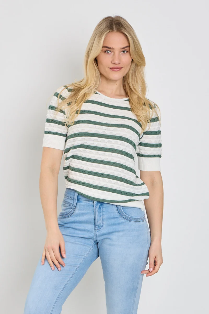 Trui Fqdodo Stripe Star Offwhite Dark Forest 207671
