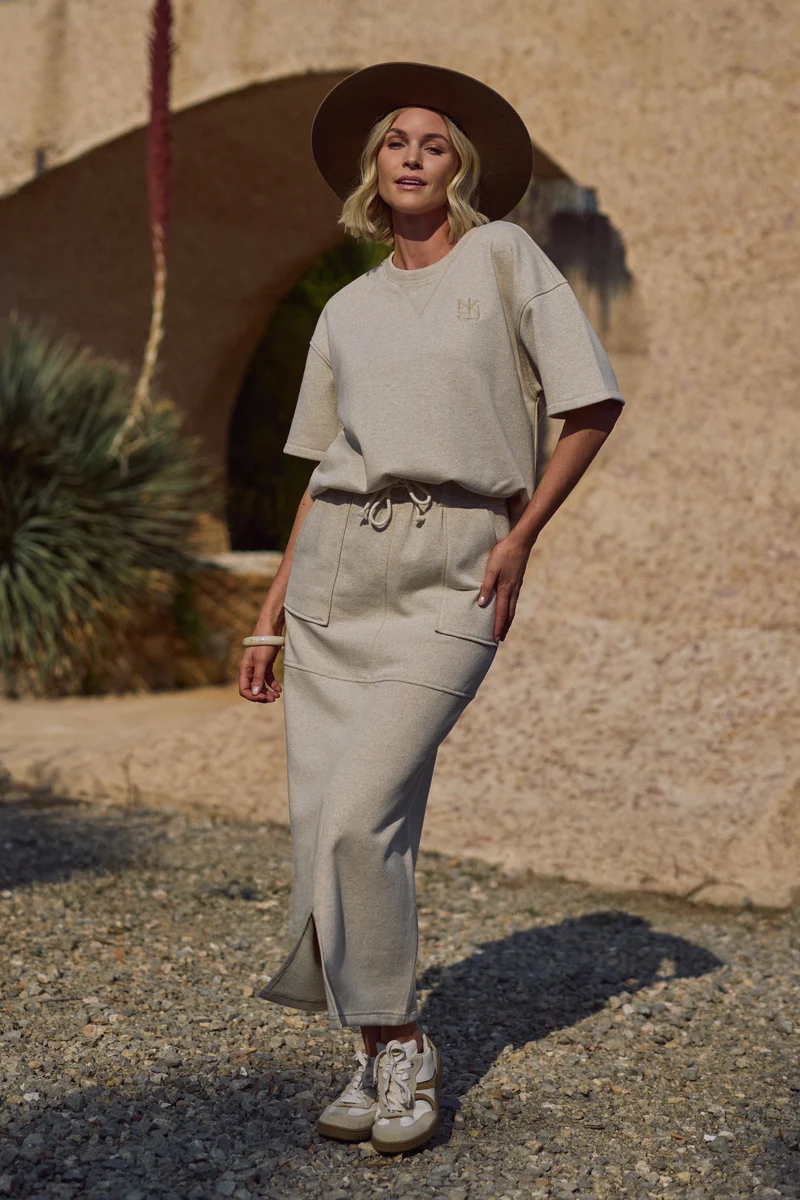 Rok Maartje Lurex Sand NKS10028