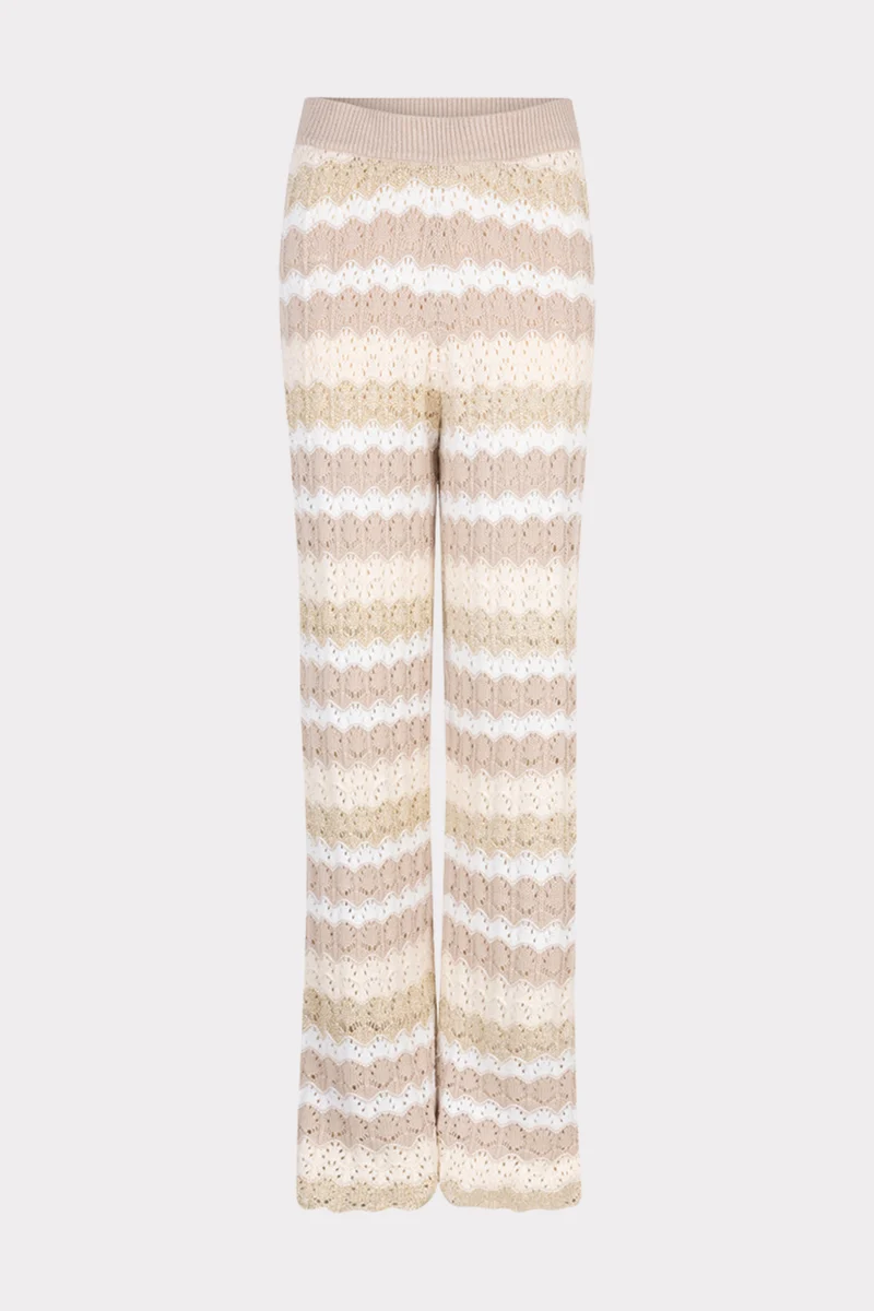 Broek Ajour Stripe Knit Print HS25.27202
