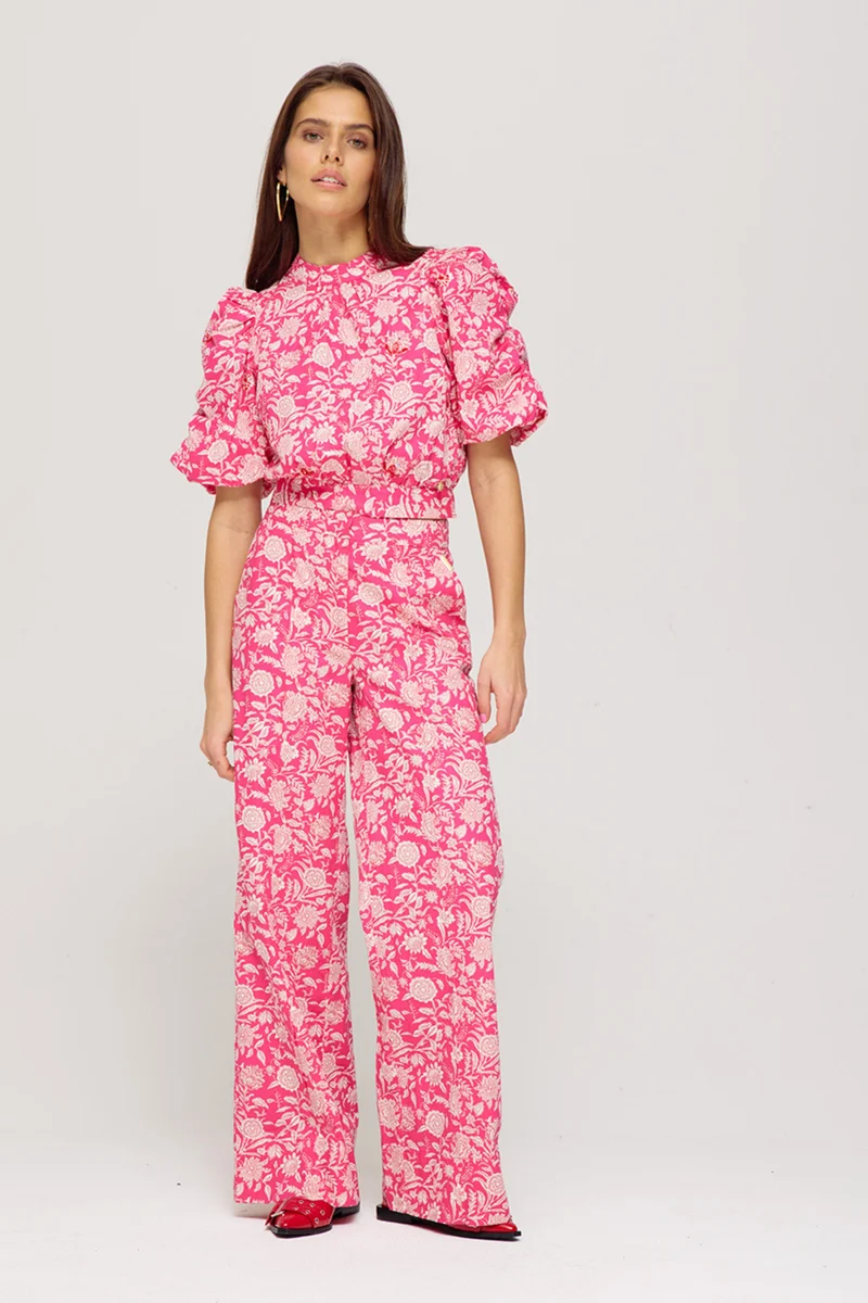Broek Holly Flirty Flower Pink SS25C100