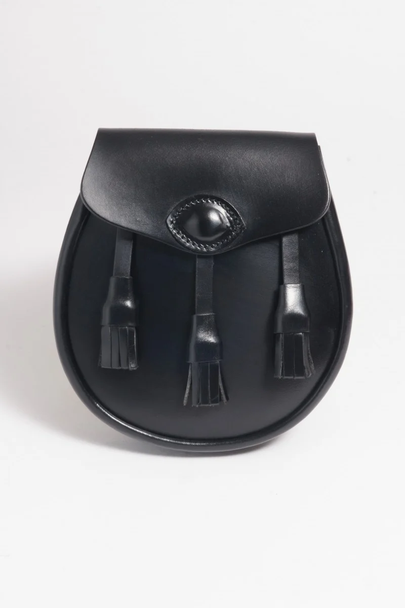 McRostie Hastings Sporran Leder Schwarz