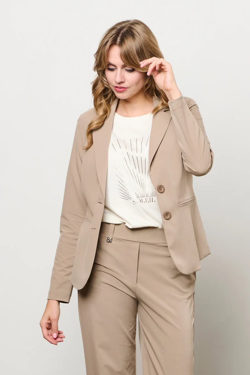 Travel Blazer Phileine Taupe BZ110