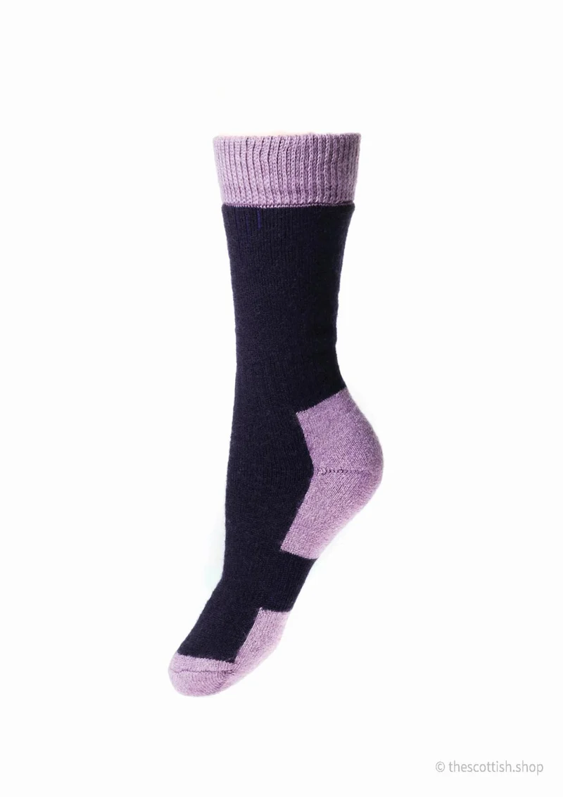 House of Cheviot Damen Wandersocken Distel | Merino Wolle