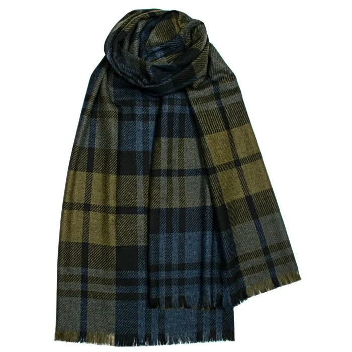 Lochcarron Wolle Kaschmir Stola Blackwatch