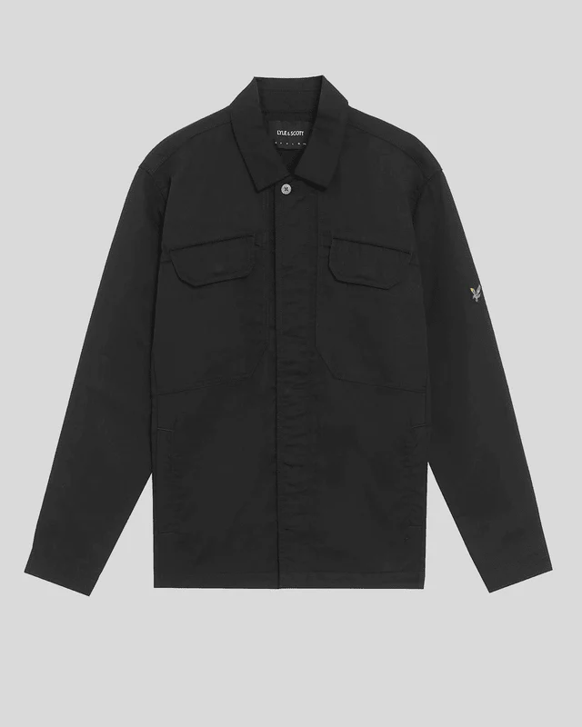 Multi Pocket Full Zip Overshirt