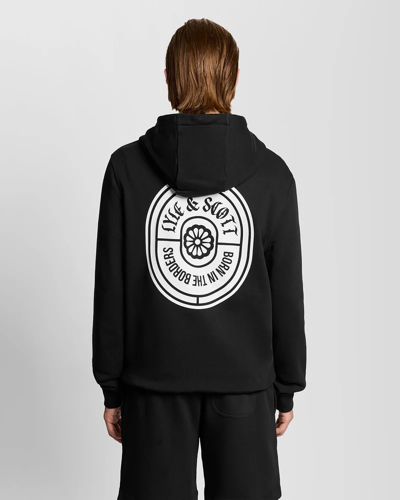 Graphic Badge Cotton Hoodie
