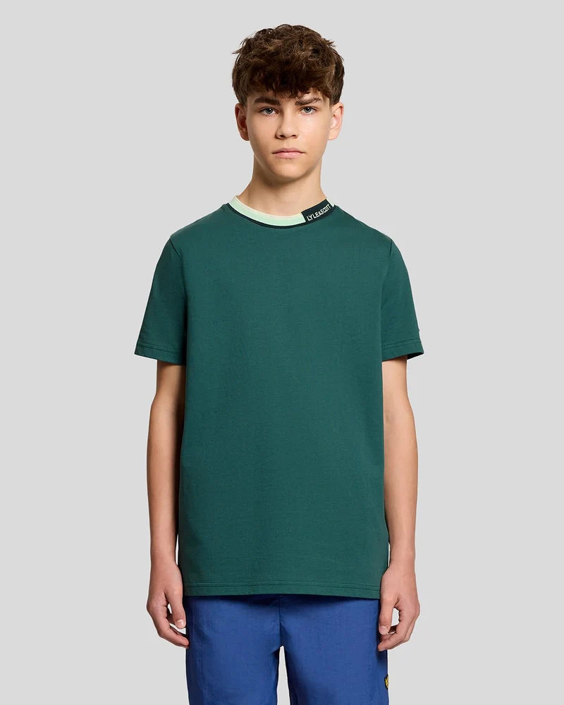 Tipped Collar Logo T-Shirt