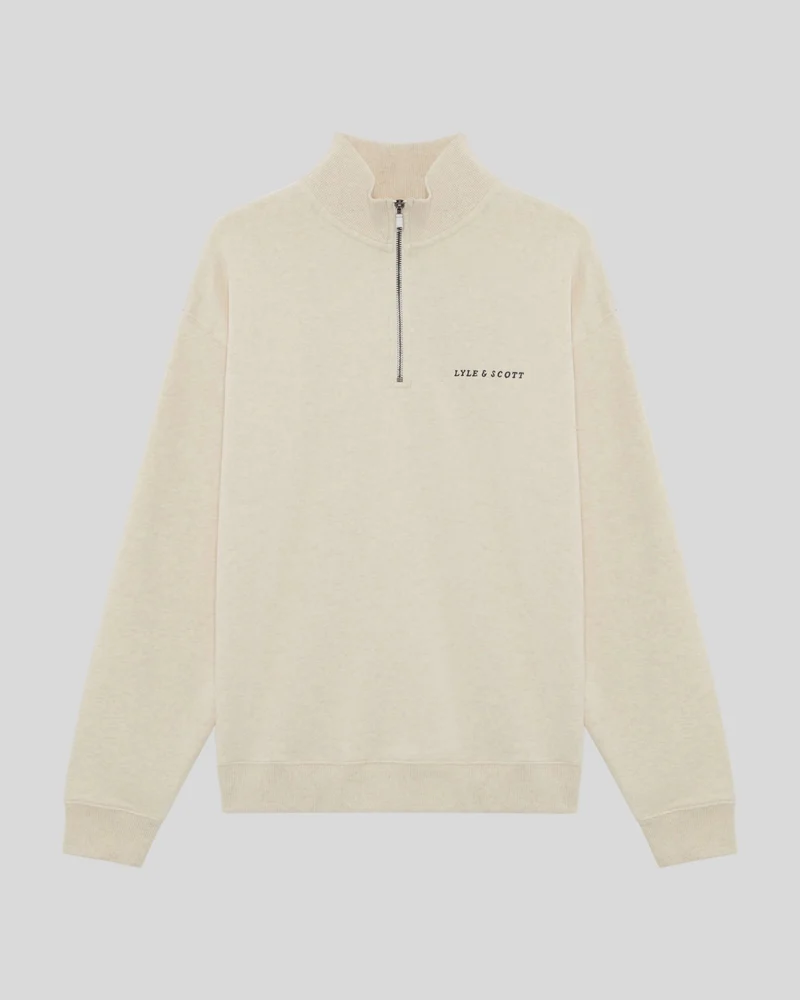 Heavyweight Script 1/4 Zip Sweatshirt