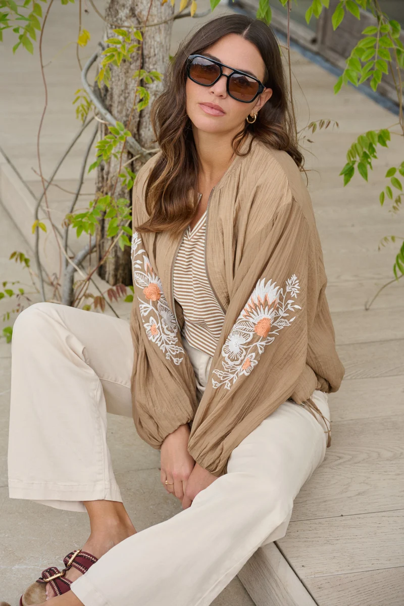 Jacket Zaira Kint Camel