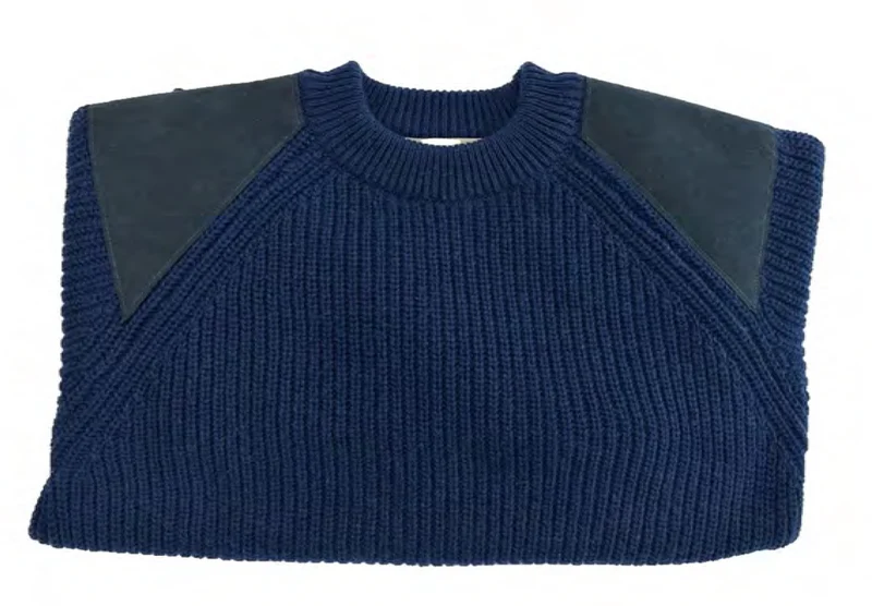 Kinalba Kaschmir Pullover Herren | Angler Marine Blau | Chunky Knit