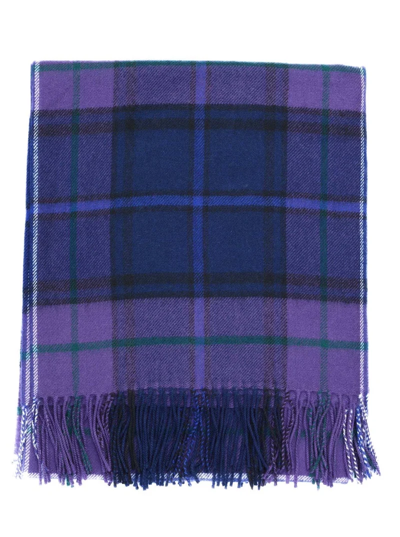 Lochcarron Wolldecke Schottenkaro Lila
